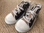 Baby Boys Dark Beige Check&Ivory Suede High-Top  Shoes Supply