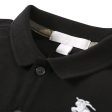 Baby Boys Black Cotton Jersey Cotton Polo Shirt Cheap