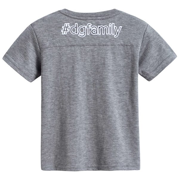 Baby Boys Gray Cotton T-shirt For Cheap