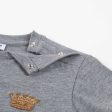 Baby Boys Gray Cotton T-shirt For Cheap