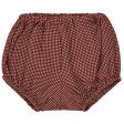 Baby Dark Red Woven Bloomer For Sale