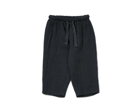 Baby Black Cotton Trousers Discount