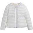 Girls White  Kamaria Down Padded Jacket on Sale