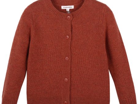 Girls Red Knitted Cardigan Online Sale