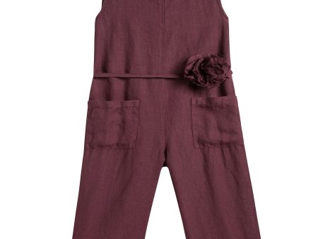 Girls Wine red Rompers Cheap