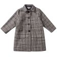 Baby  &  Girls  Black  Houndstooth   Wool  Coat Sale