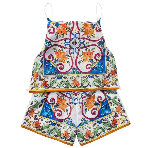 Girls Blue & Green  Maiolica   Hot Suit Online Hot Sale