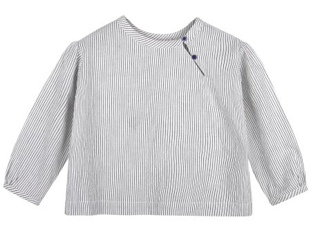 Girls Ecru Striped Shirt Sale