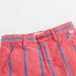 Boys Blue & Red Striped Cotton Shorts Online Sale