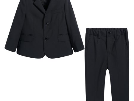 Baby Boys Black Wool Tuxedo Online Hot Sale