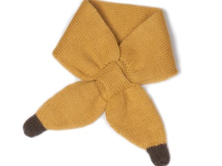 Baby Yellow Aplaca Knitted Scarf Online Hot Sale