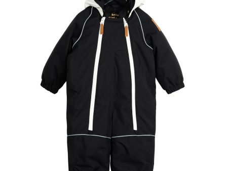 Baby Black Hooded Panda Padded Down Snowsuit on Sale