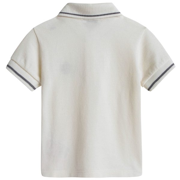 Baby Boys White Polo Shirt Online now