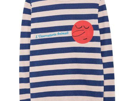 Boys & Girls Blue Striped Cotton T-shirt Online