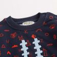 Baby Boys Navy Blue Allover Printed Sweatshirt Fashion