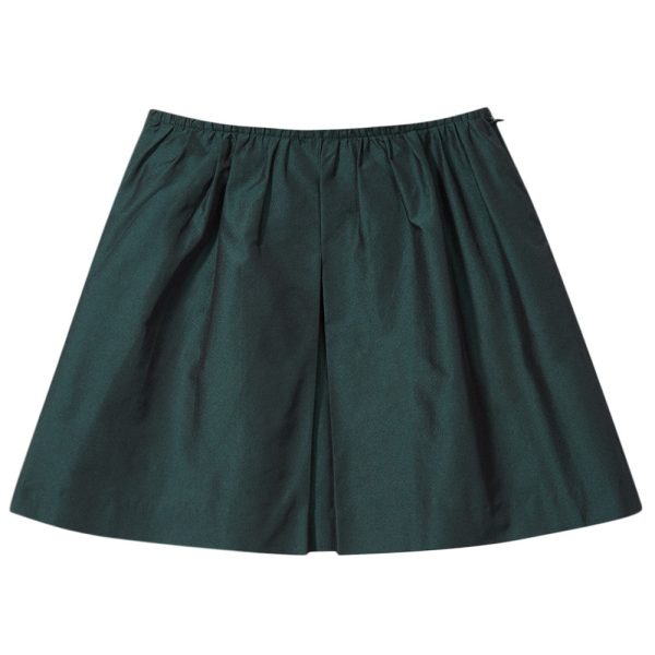 Girls Dark Green elastic Waisted Skirt Online now