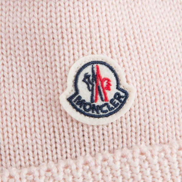 Baby Pink Knitted Hat With Ears Online Sale