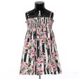 Girls Pink Rose & Blank Striped Dress Sale