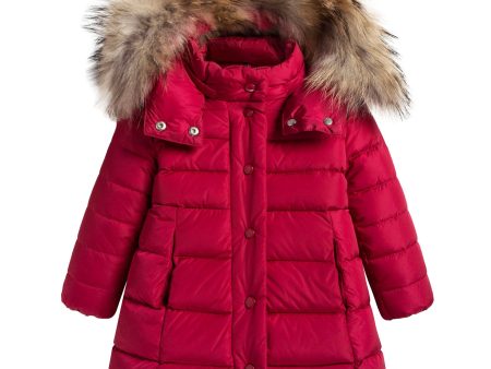 Girls Red  New Neste  Down Padded Coat Online Hot Sale