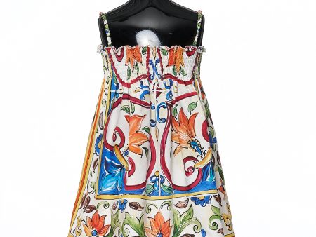 Girls Blue & Green  Maiolica  Dress Online Sale