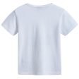 Baby Boys Dark White Pringting Cotton T-shirt For Cheap