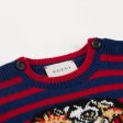 Baby Boys Black & Red Striped Sweatshirt For Sale