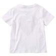 Girls White Cotton T-Shirt With Red Heart Trims For Sale