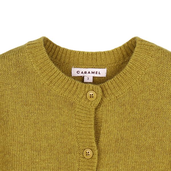 Girls Yellow Knitted Cardigan Online now