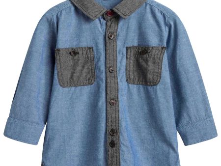 Baby Boys Blue Jeans Shirt Sale