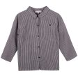 Baby Boys Grey Checked Woven Shirt For Sale