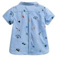 Baby Boys Blue Cotton Shirt Sale