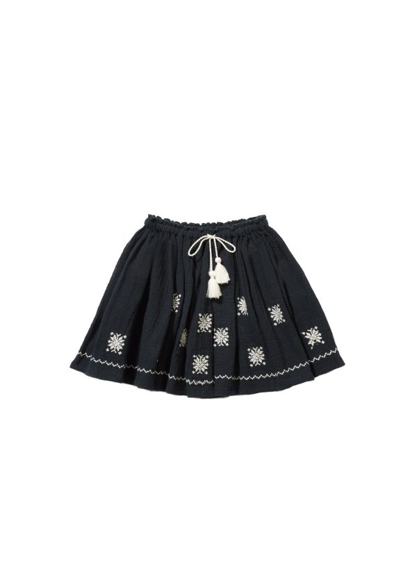 Girls Black Cotton Skirt Sale