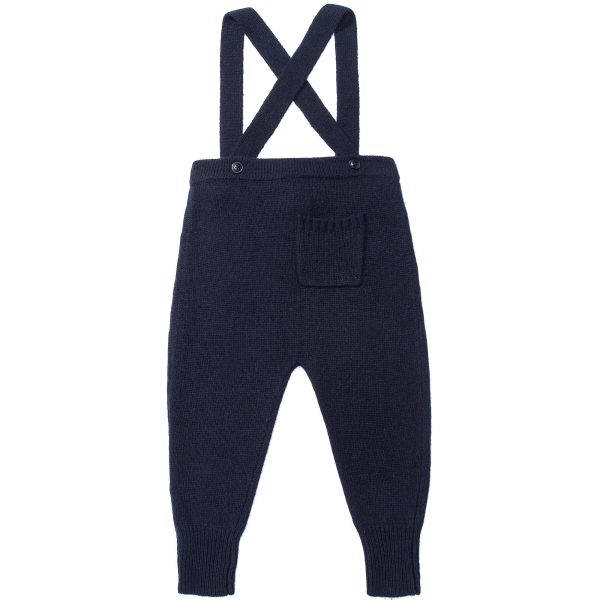 Baby Ink Blue Knitted Romper Online now