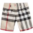 Baby Boys Beige Checked Cotton Shorts For Discount