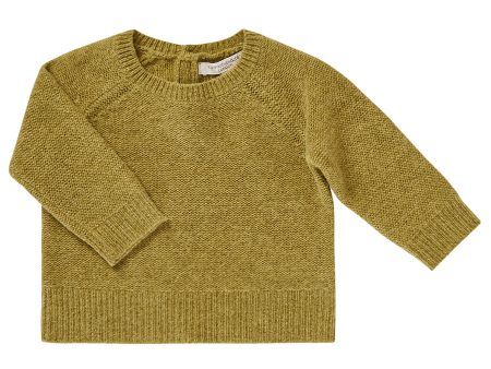 Baby Boys Lime-green Knitted Wool Sweater Sale