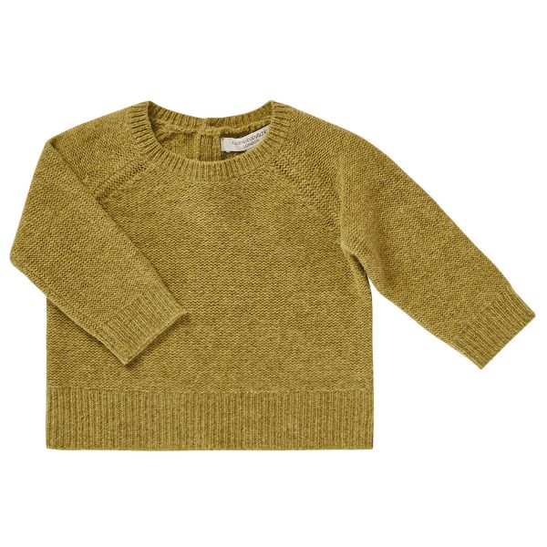 Baby Boys Lime-green Knitted Wool Sweater Sale