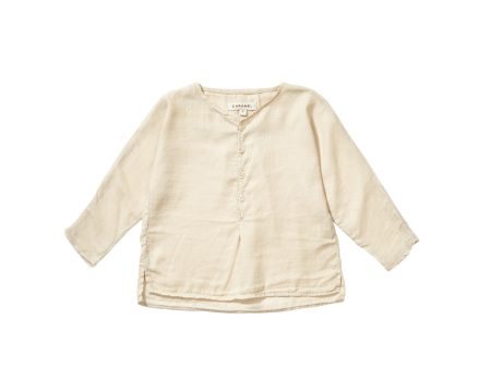 Baby Beige Woven Shirt on Sale