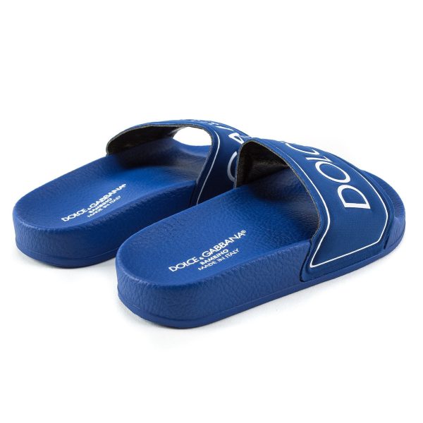 Boys Blue Polyester Slippers Online Sale