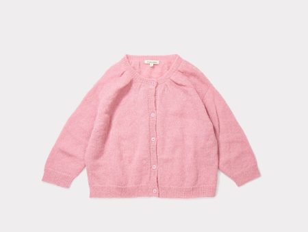 Girls Pink Knitted Cardigan Discount