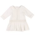 Baby Girls White Frilled Hem Cotton Dress Online