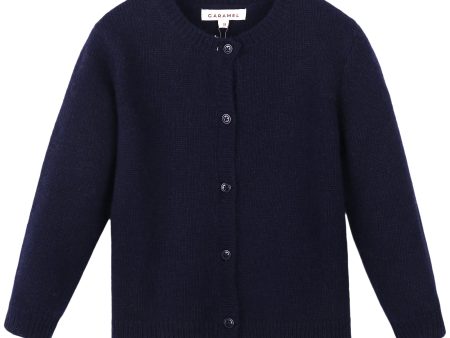 Baby Navy Blue Knitted Cardigan on Sale