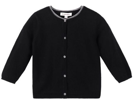 Baby Black Knitted Cardigan For Sale