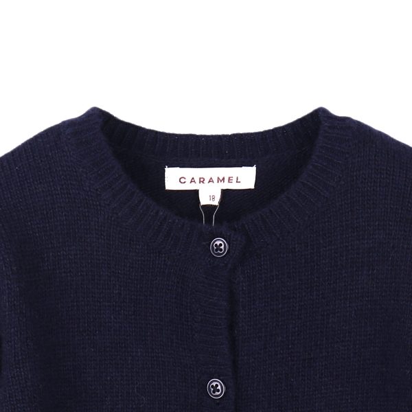 Baby Navy Blue Knitted Cardigan on Sale