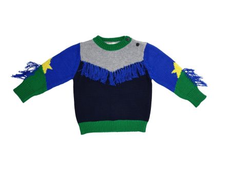 Baby Boys Multicolor Tassels Trims  Yeeah  Sweater Online Sale