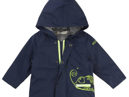 Baby Boys Blue Lizard Rain Coat Online Sale