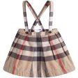 Baby Girls Check Skirt with Braces For Discount