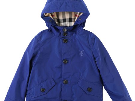 Baby Boys Light Blue Hooded Jacket Hot on Sale