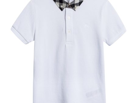 Boys White Cotton Polo Shirts Online