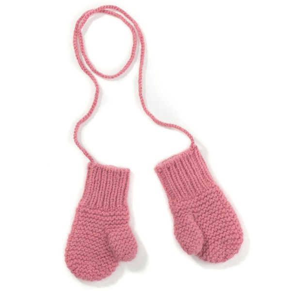 Baby  Girls Pansey Pink  Angora  Mittens For Cheap