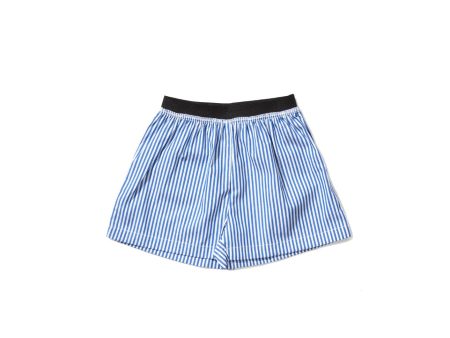 Baby Blue Striped Shorts Online Hot Sale